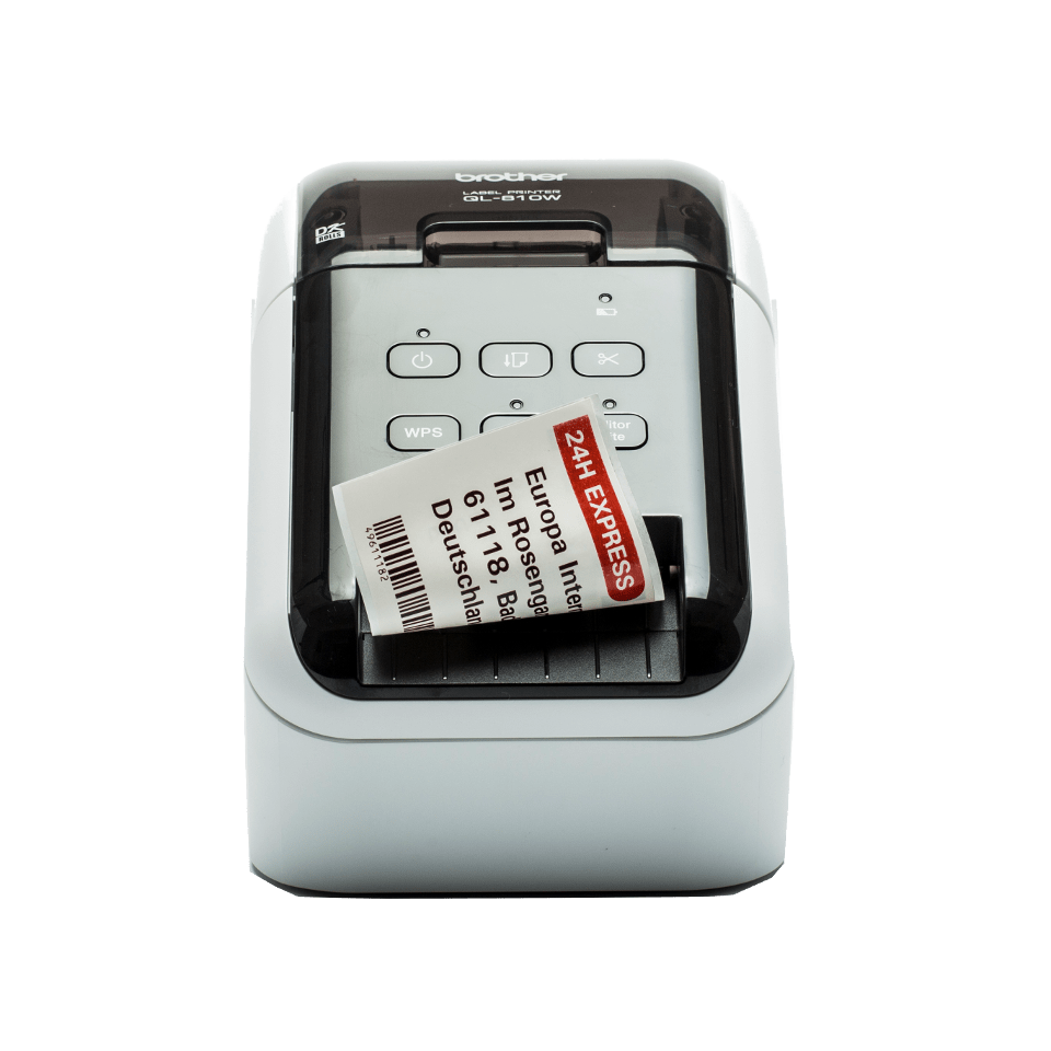 QL-810W | Desktop labelprinter | Etiketten met rode druk